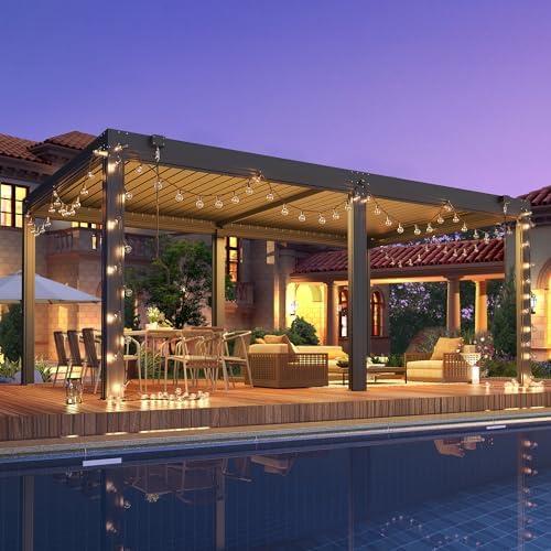 Discover the Versatile Comfort of YOLENY's Louvered Pergola