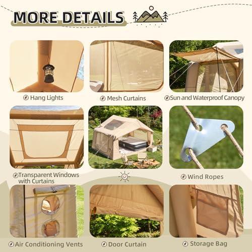 Exploring the YOLENY inflatable Tent: A Glamping Experience