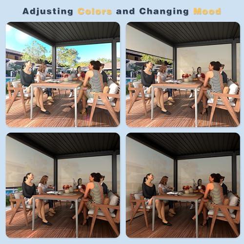 Discover the Versatile Comfort of YOLENY's Louvered Pergola