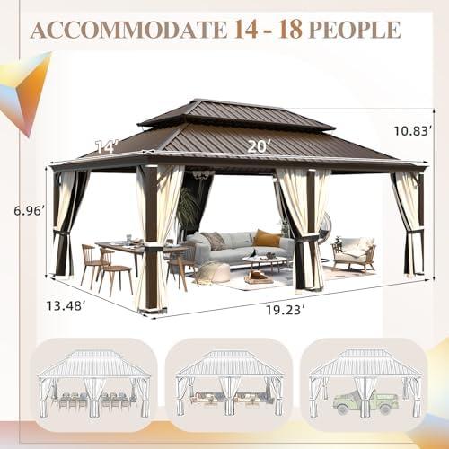 Exploring the YOLENY 14' x 20' Gazebo: A Handy Outdoor Retreat