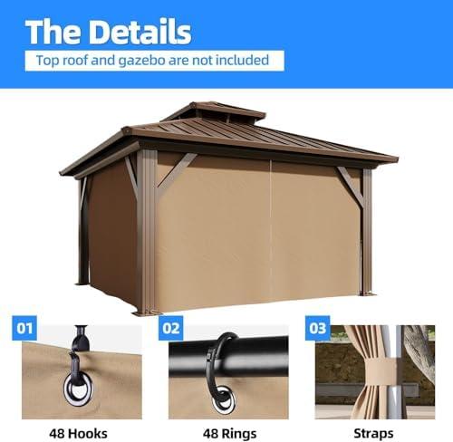 Transforming Our Outdoor Space: A Review of YOLENY Gazebo Curtains
